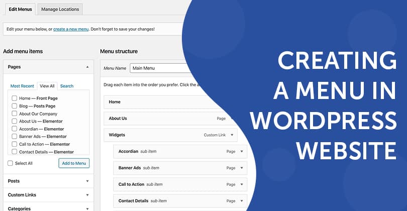 How to Create a Menu in WordPress Website