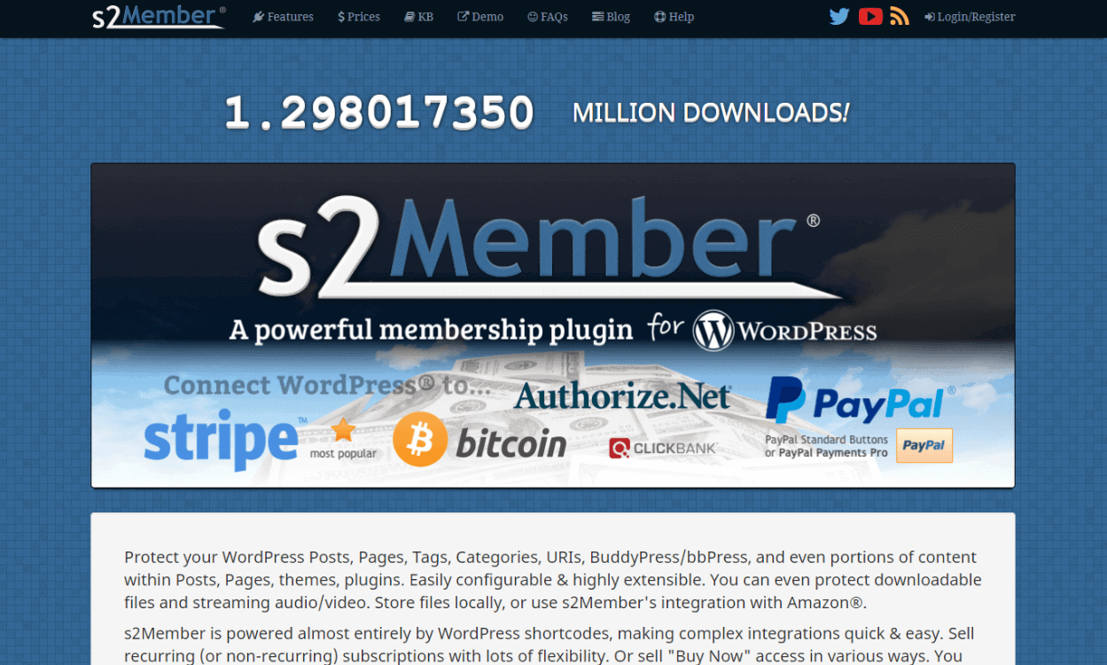 s2Member: Best WordPress Membership Plugins