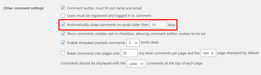 Disable Comments in WordPress