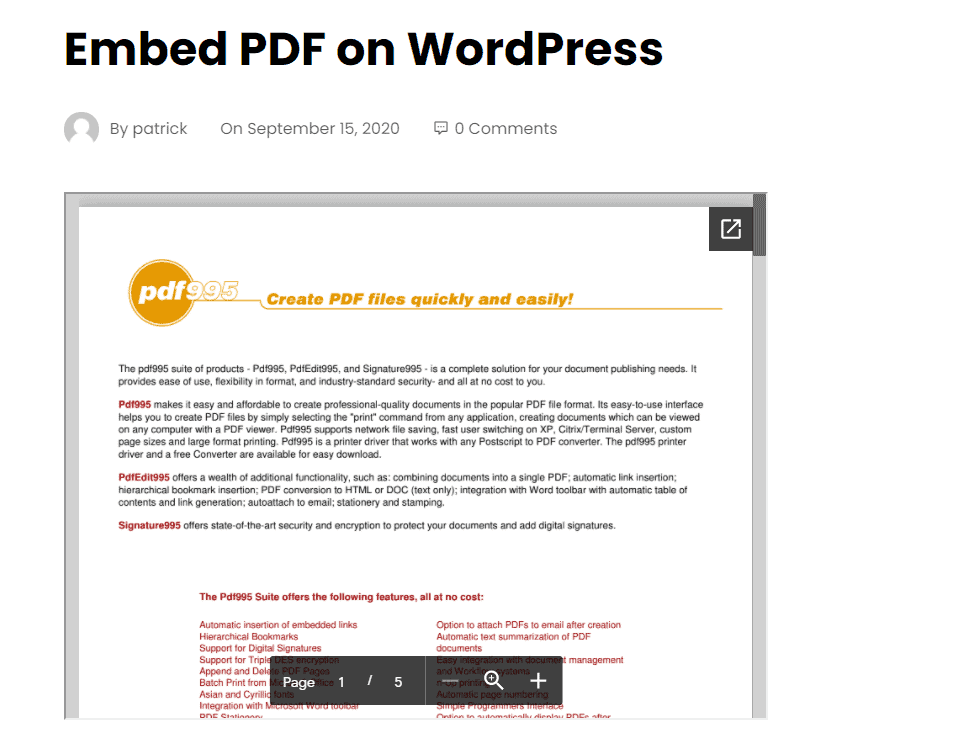 how to embed pdf document in word